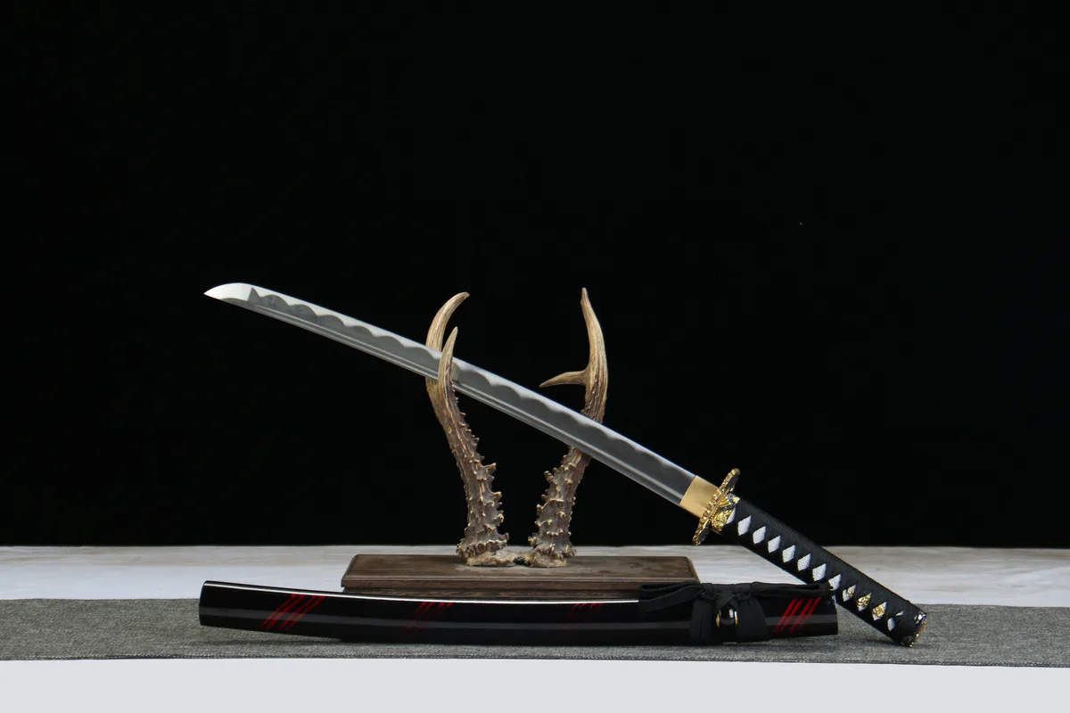 Flammenschatten - Handgeschmiedetes Wakizashi aus 1045 Kohlenstoffstahl - Image 2