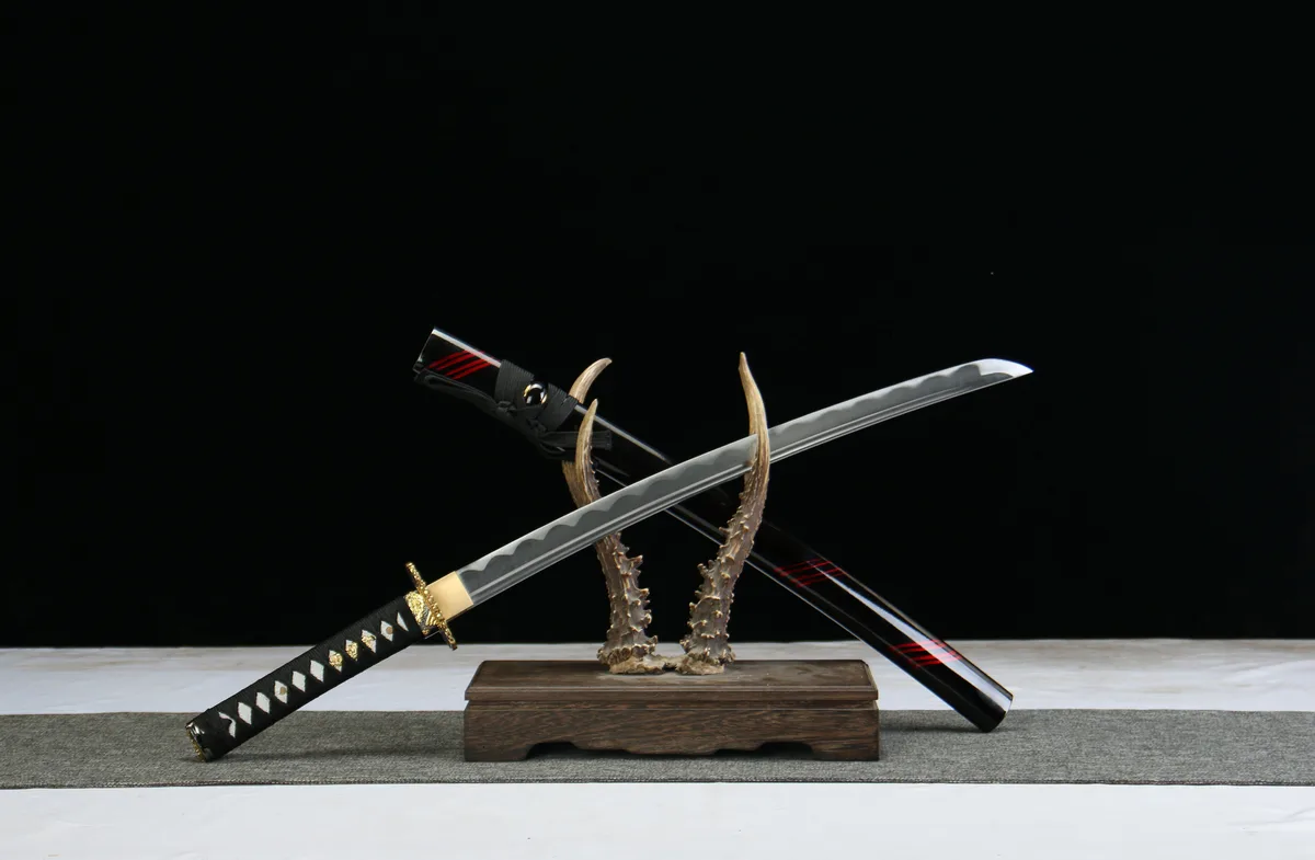Flammenschatten - Handgeschmiedetes Wakizashi aus 1045 Kohlenstoffstahl - Image 6