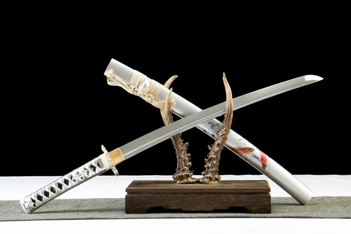Koi Wakizashi - Handgeschmiedetes Wakizashi aus 1065 Kohlenstoffstahl - Image 8