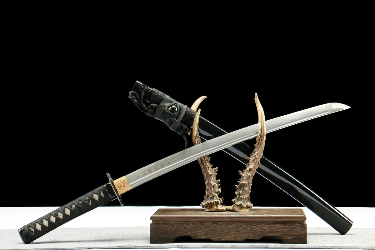 Schattenphantom - Handgeschmiedetes Wakizashi aus 1065 Kohlenstoffstahl - Image 5