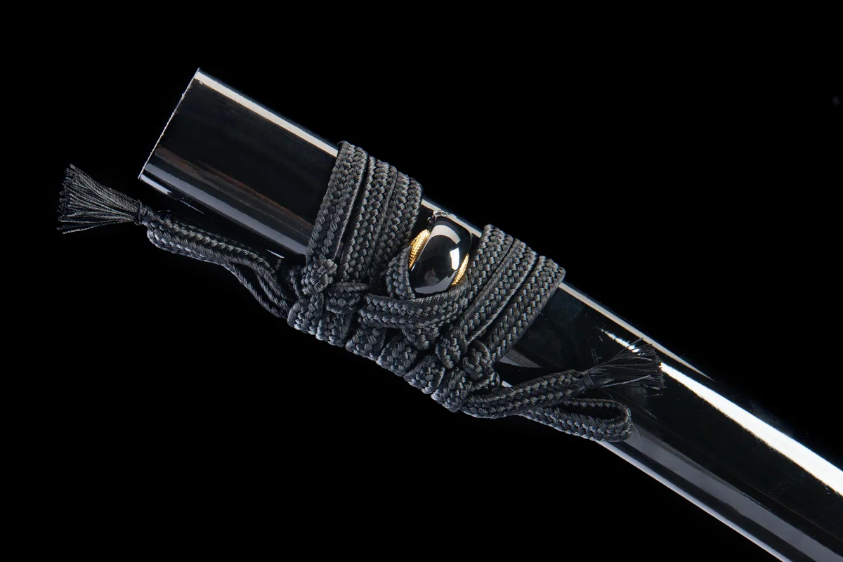 Schwarzgold-Fächer - Handgeschmiedetes Wakizashi aus 1065 Kohlenstoffstahl - Image 9