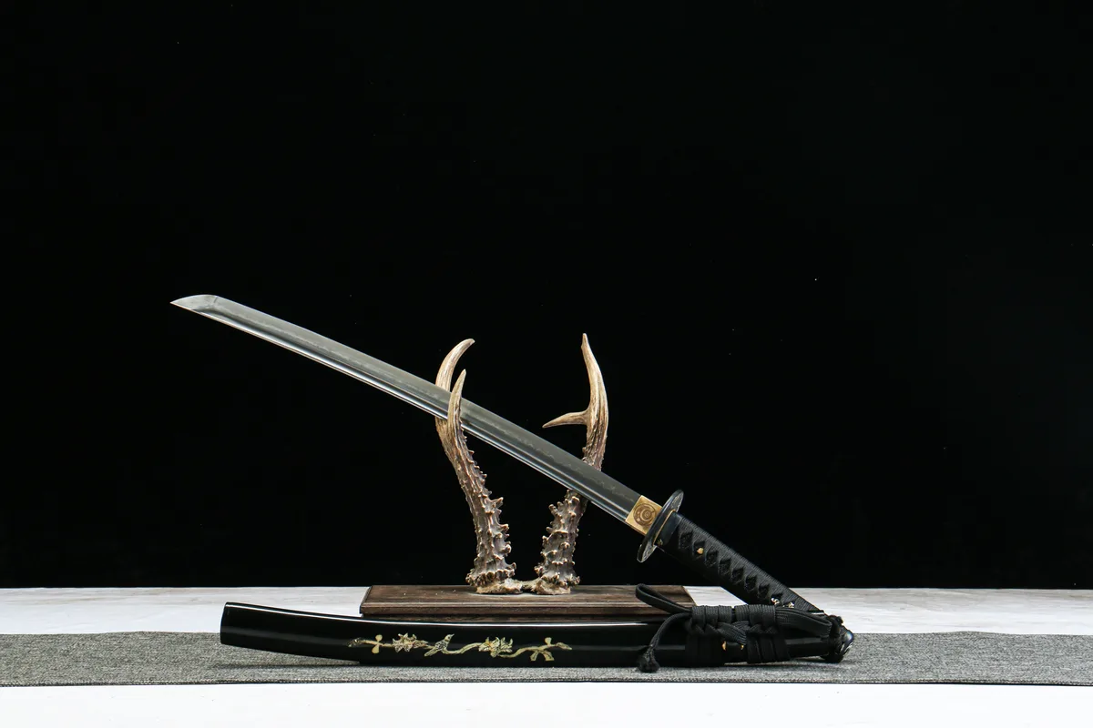Goldener Kirin - Handgeschmiedetes Wakizashi aus Handgeschmiedeter Spezialstahl - Image 2