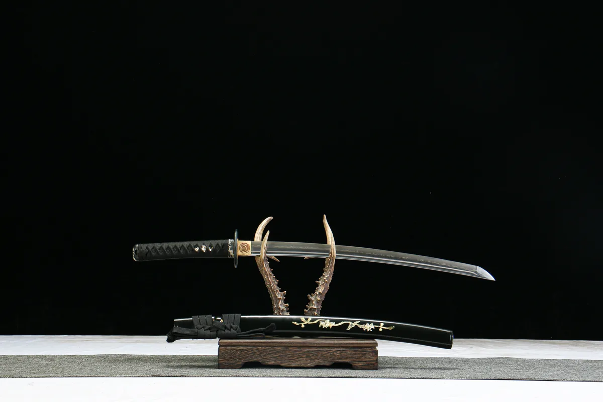 Goldener Kirin - Handgeschmiedetes Wakizashi aus Handgeschmiedeter Spezialstahl - Image 6
