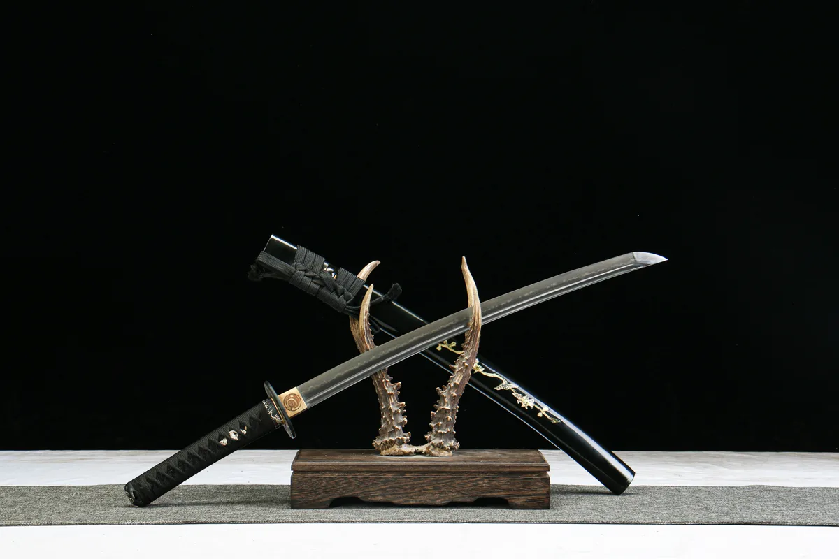 Goldener Kirin - Handgeschmiedetes Wakizashi aus Handgeschmiedeter Spezialstahl - Image 7