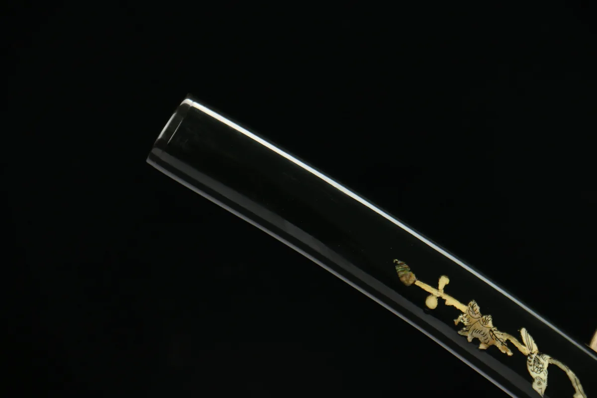 Goldener Kirin - Handgeschmiedetes Wakizashi aus Handgeschmiedeter Spezialstahl - Image 3