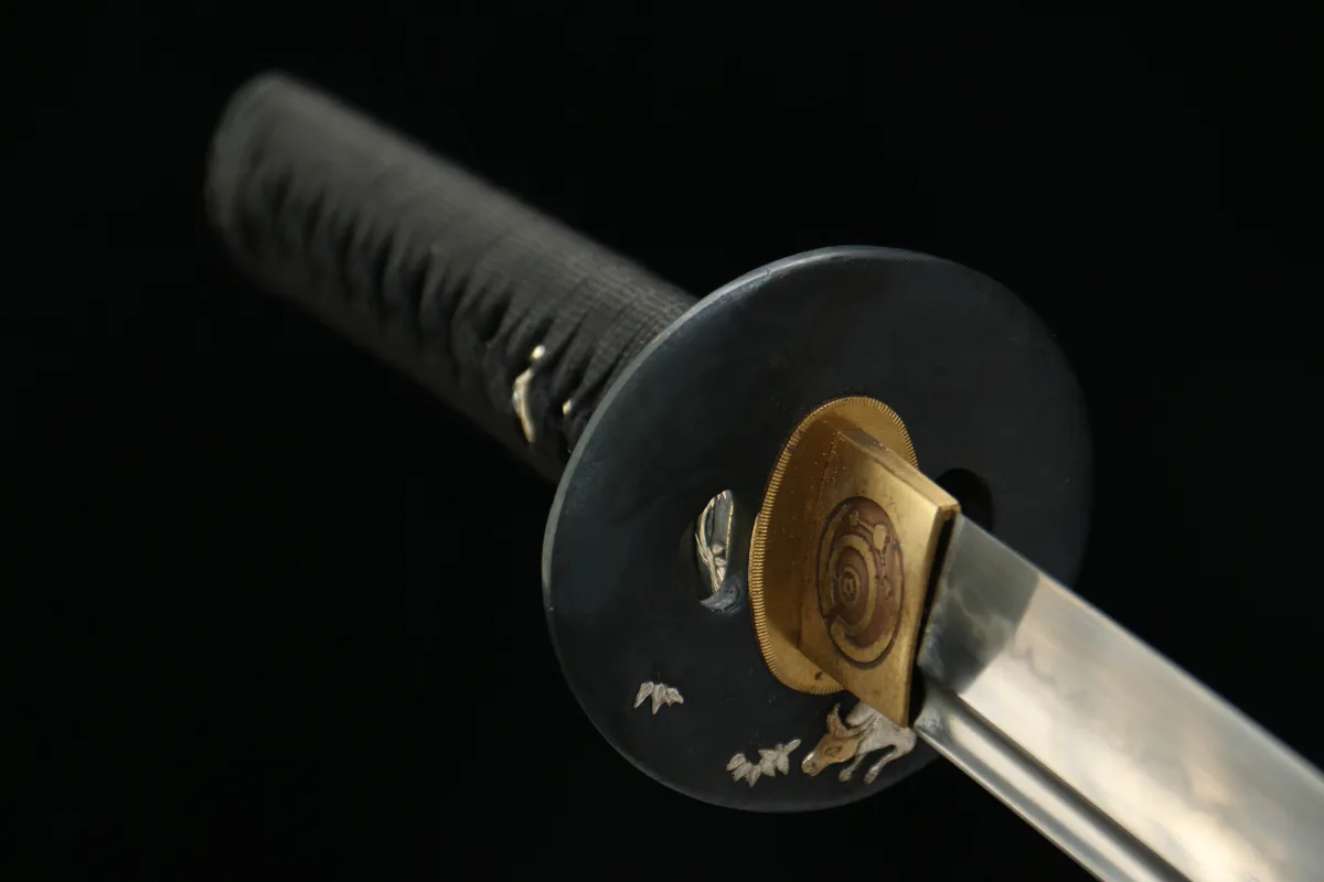 Goldener Kirin - Handgeschmiedetes Wakizashi aus Handgeschmiedeter Spezialstahl - Image 4