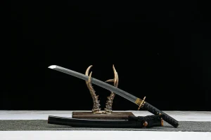 Alternative view of Stille Orchidee - Handgeschmiedetes Wakizashi aus Handgeschmiedeter Spezialstahl