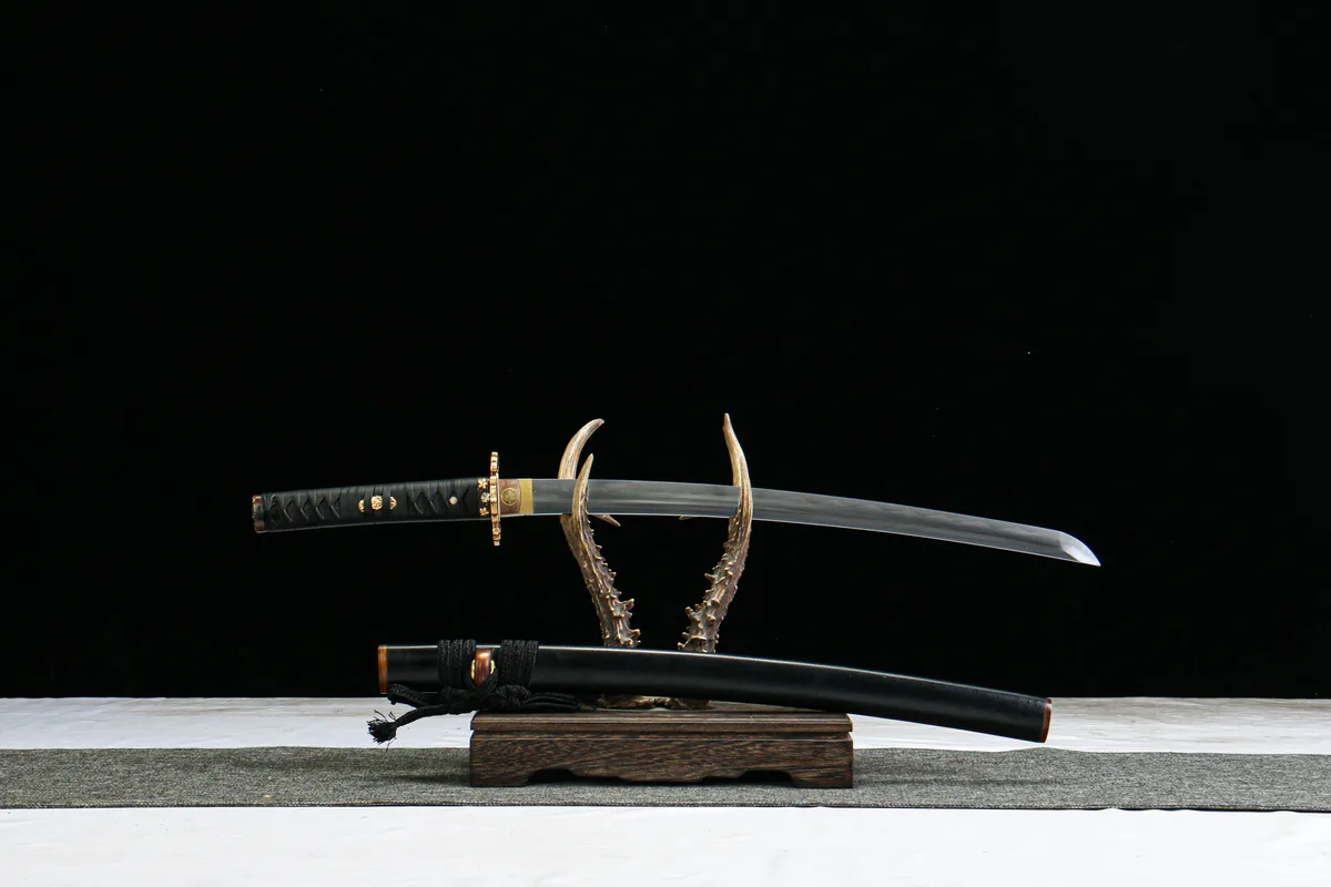 Stille Orchidee - Handgeschmiedetes Wakizashi aus Handgeschmiedeter Spezialstahl - Image 6