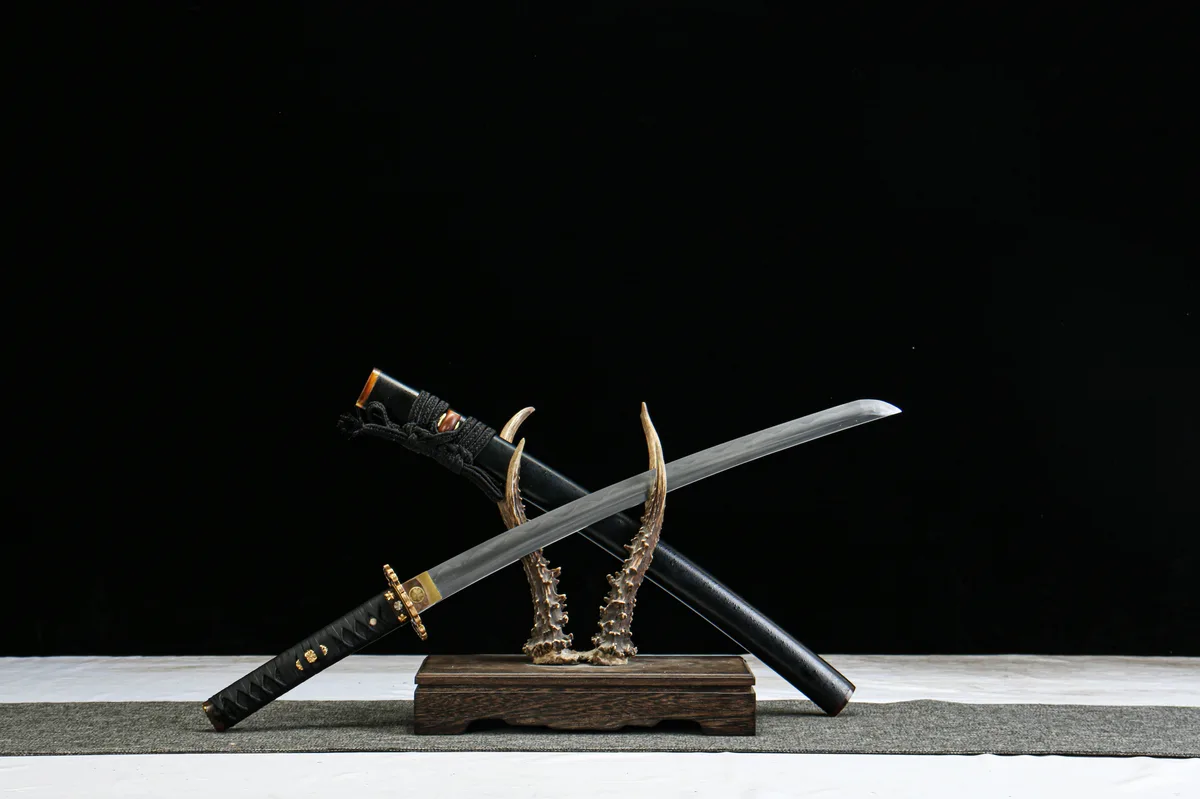 Stille Orchidee - Handgeschmiedetes Wakizashi aus Handgeschmiedeter Spezialstahl - Image 7