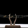 Goldene Feder - Handgeschmiedetes Wakizashi aus T10 Werkzeugstahl