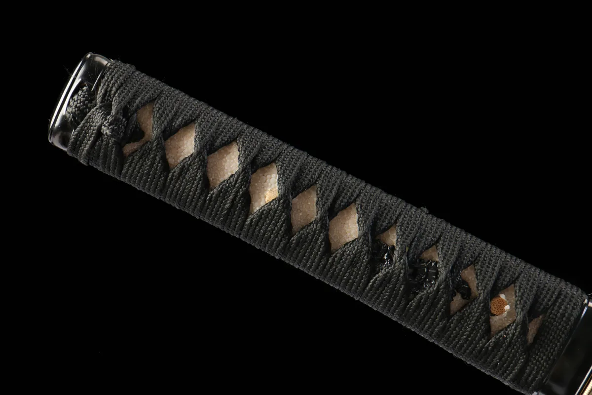 Goldene Feder - Handgeschmiedetes Wakizashi aus T10 Werkzeugstahl - Image 5