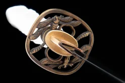 Alternative view of Platinschneide - Handgeschmiedetes Wakizashi aus 1065 Kohlenstoffstahl
